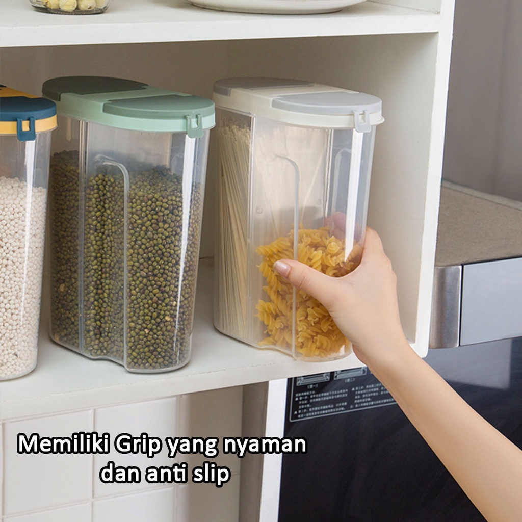 Food Storage Jar |  Tempat Penyimpanan Cereal  | Kontainer Makanan Kitchen Storage Bottle