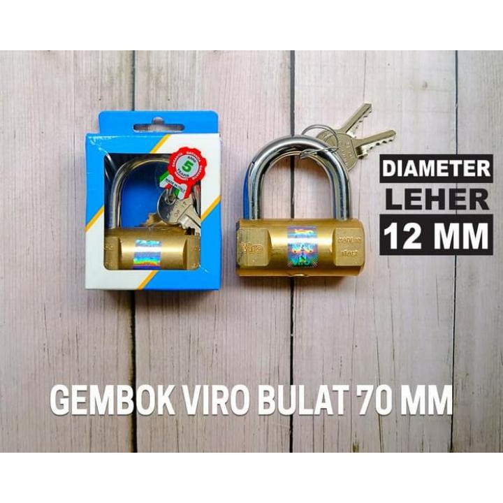 GEMBOK VIRO BULAT 70 MM ASLI ITALY RUMAH PAGAR RUKO KANTOR GUDANG