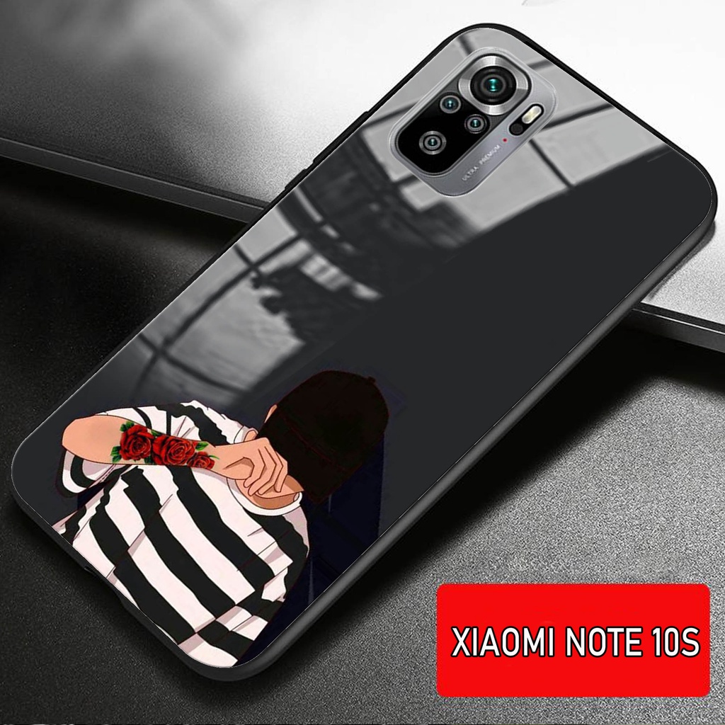 Softcase Glass Kaca XIAOMI REDMI NOTE 10 S - Casing HP XIAOMI REDMI NOTE 10 S [ S12].