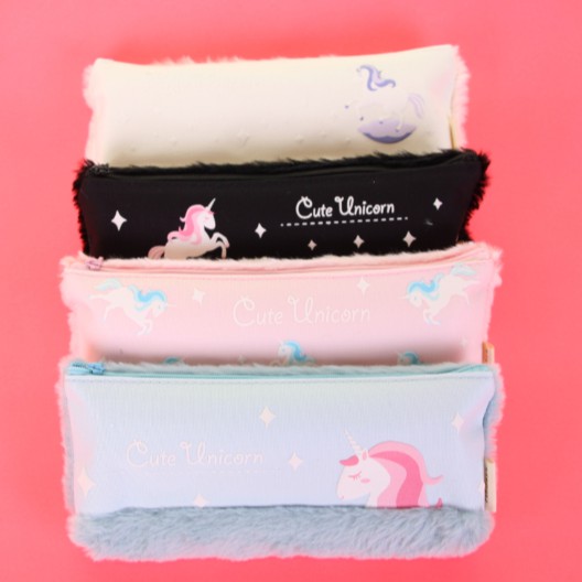 

PROMOO SALE !! PENSIL CASE BULU KOTAK PENSIL ATK SEKOLAH ANAK MOTIF UNICORN 191002