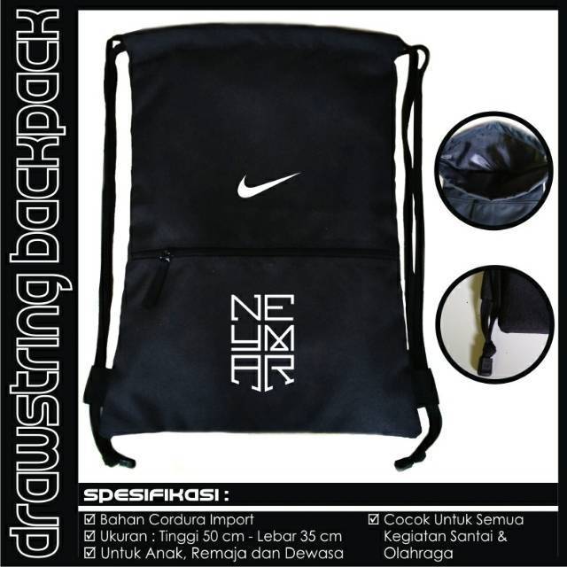 TAS SERUT OLAHRAGA NIKE NEYMAR / DRAWSTRING NIKE NEYMAR / DRAWSTRING GYMSACK NEYMAR