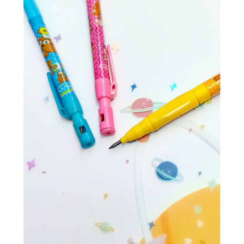 

pensil mekanik+serutan rilakuma