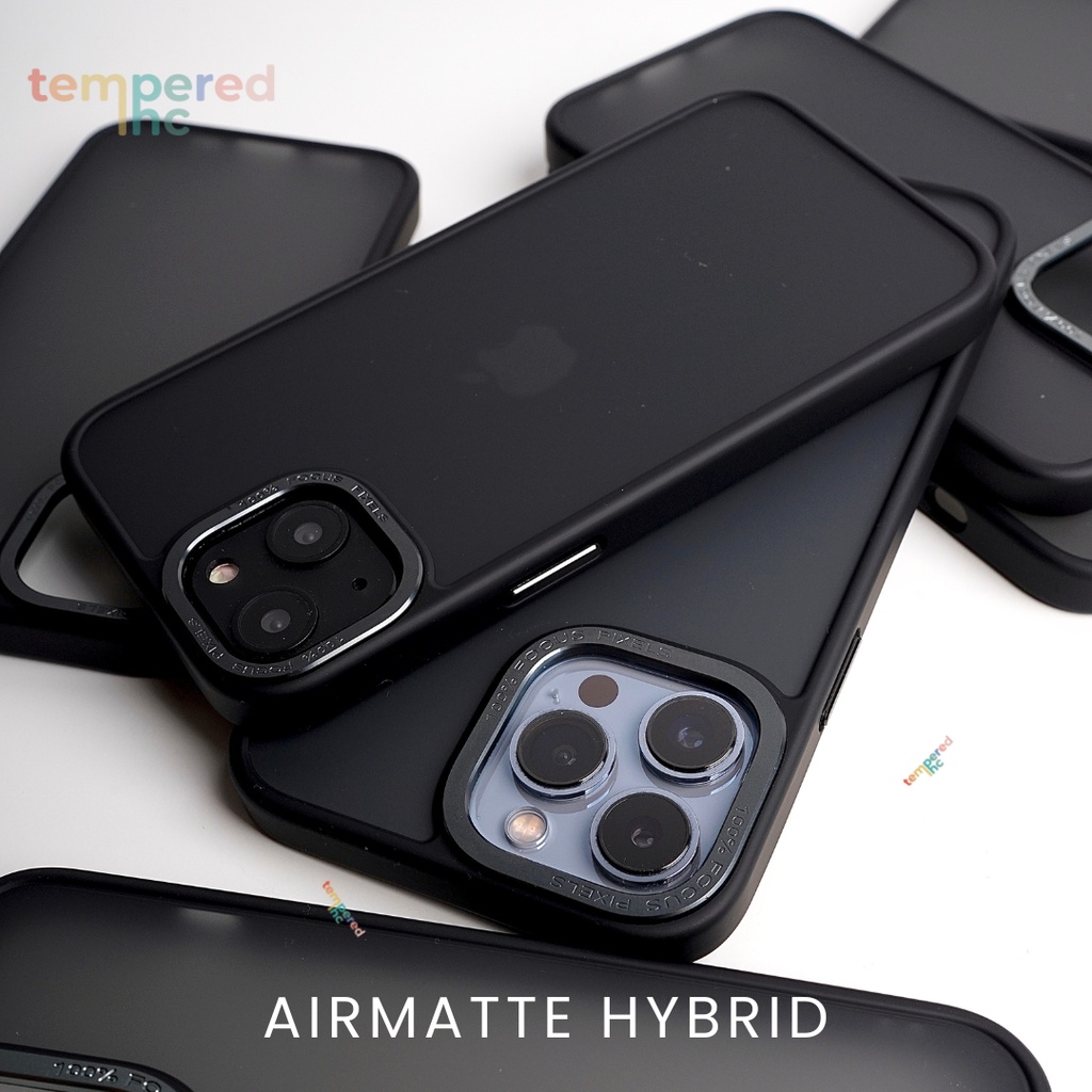 NEW !! AIRMATTE HYBRID Case Iphone ( Iphone 11 - 13promax Ready !! )