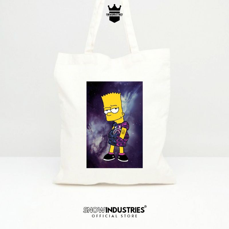 Tote Bag Wanita Pria Kanvas Baby Premium The Simpson