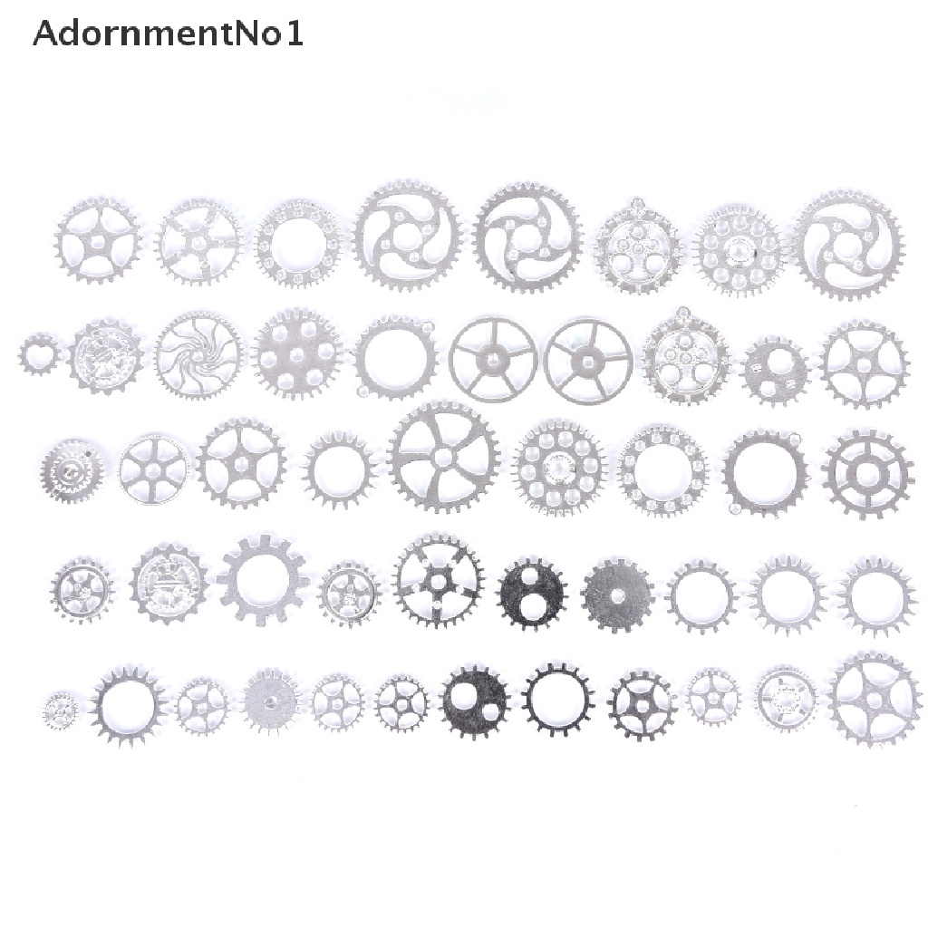 (AdornmentNo1) 70pcs / Set Charm Metal Bentuk Roda Gigi 100g Untuk DIY Perhiasan Charms