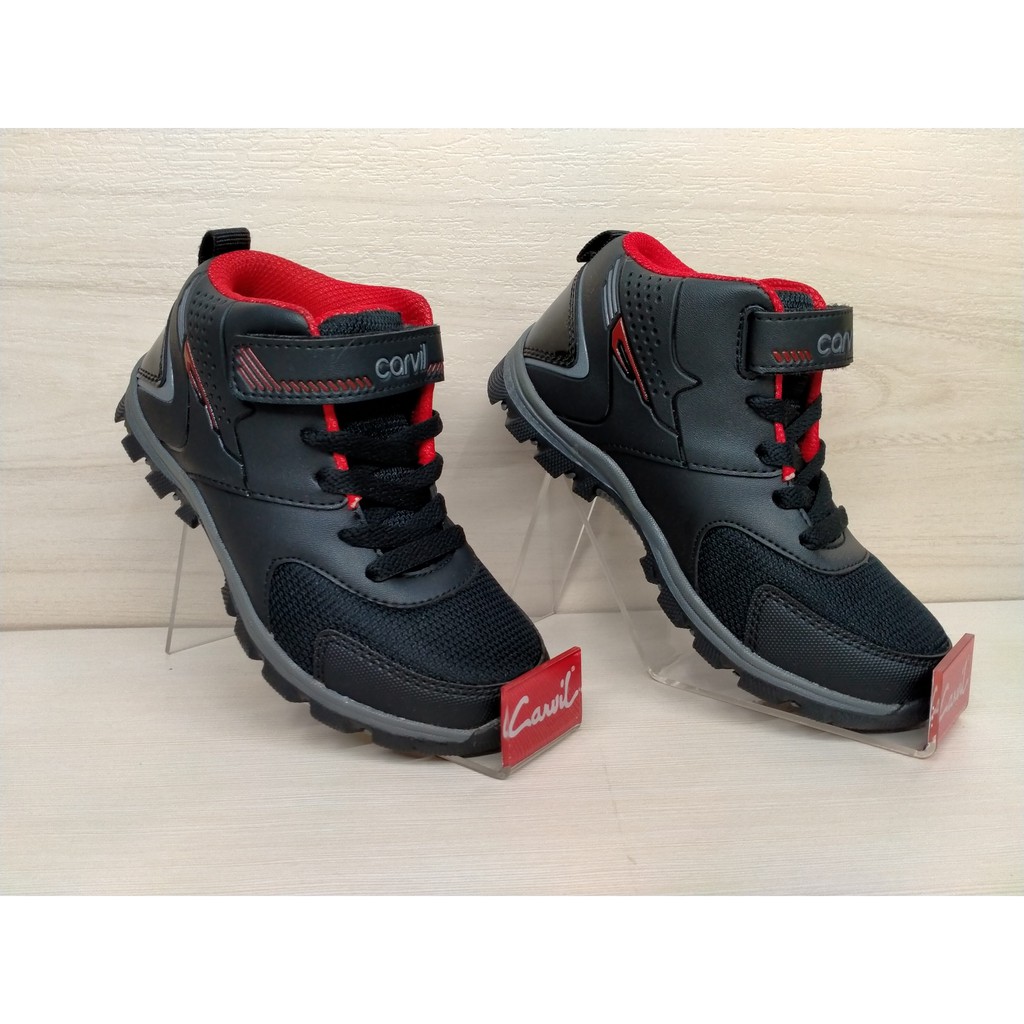 CARVIL /SEPATU ANAK / KRAVEN-C ID180025–BLACK GREY / 0021033 / SEPATU SNEACKER / SEPATU SEKOLAH