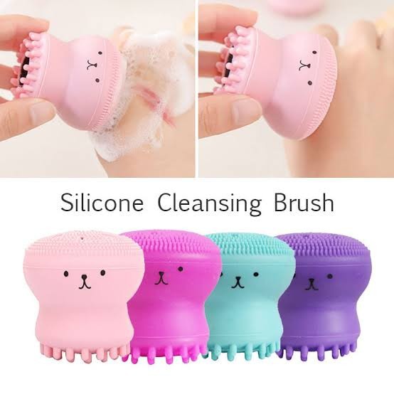 Pembersih Wajah GURITA Brush Cleansing Face Make Up Facial Clean Sikat Spon - Silikon Spons