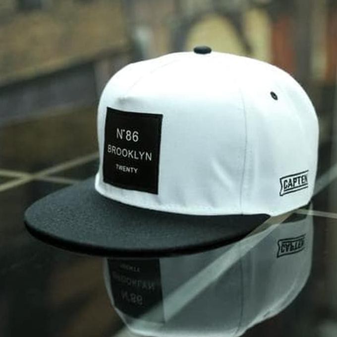 Tp98Y56- Topi Snapback Rapper Brokyln 86 Pria Keren Cool Lurus Ih9T63S