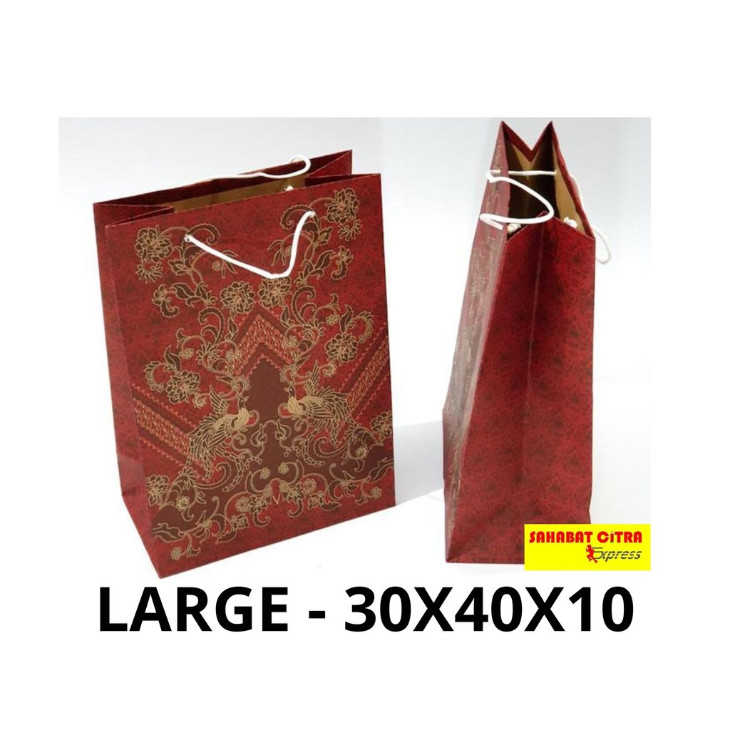 

PAPER BAG LARGE 30X40X10CM PACK 纸袋