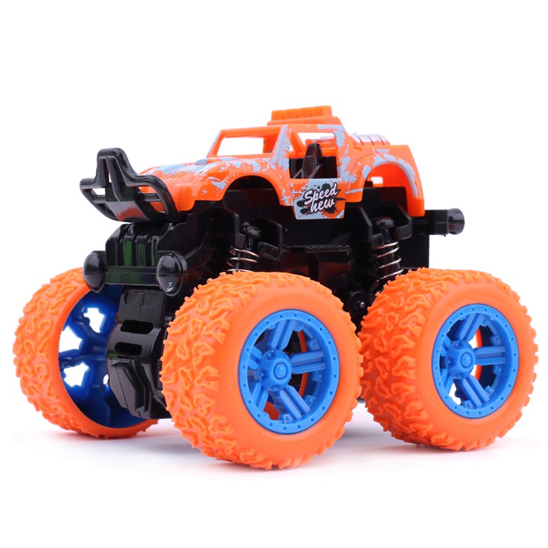 Mainan Mobil Anak Monster Zap Jip Off Road 4 Drive Inertial Bigfoot-Orange