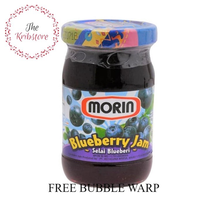 

MORIN Selai Roti Blueberry Jam Toples 170 gr