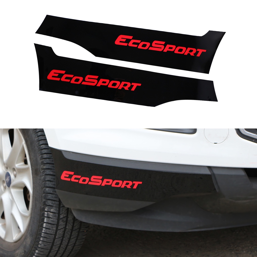 For Ford Ecosport 2013-2017 2Pcs/Set Mobil Depan Belakang Bumper Sudut Pelindung Stiker Cover Strip Pelindung Aksesoris