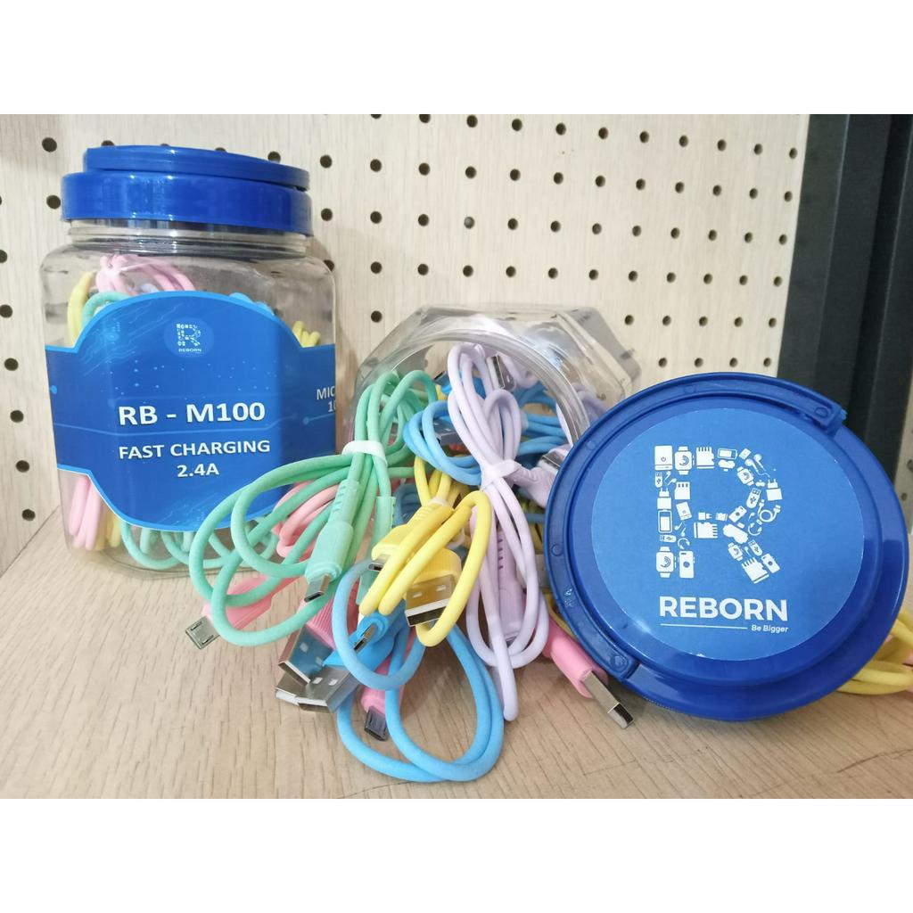 Reborn RB-M100 Kabel Data Usb Micro C 3.0A Kabel Micro 1M - SATUAN -