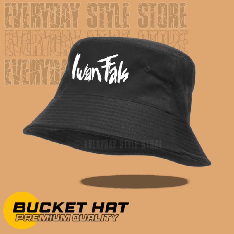 Topi Iwan Fals Bucket - Bucket Hat Oi Iwan fals