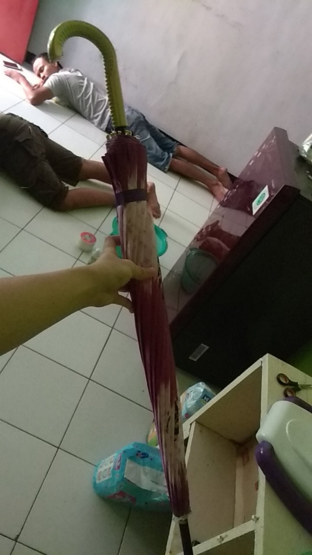 Payung Motif 16 Jari Payung Satin