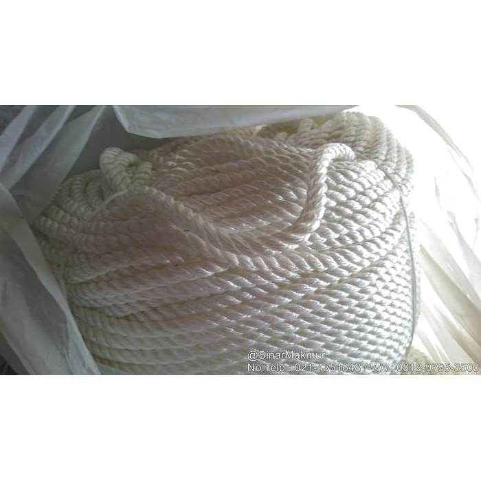 Tali Tambang Nilon 24mm | Nylon Putih 24 Mm Per Meter Lari