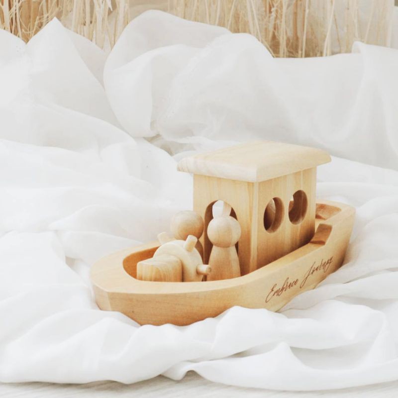 Wooden Boat by Lettering and Life