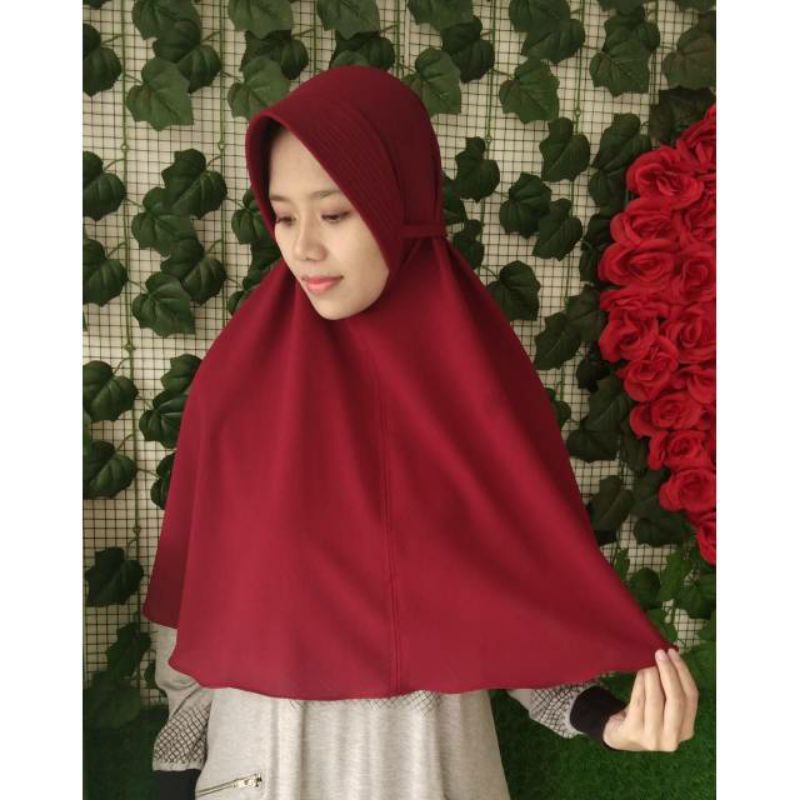 Bergo Hijab Maryam Tali Moscreep ( PET )