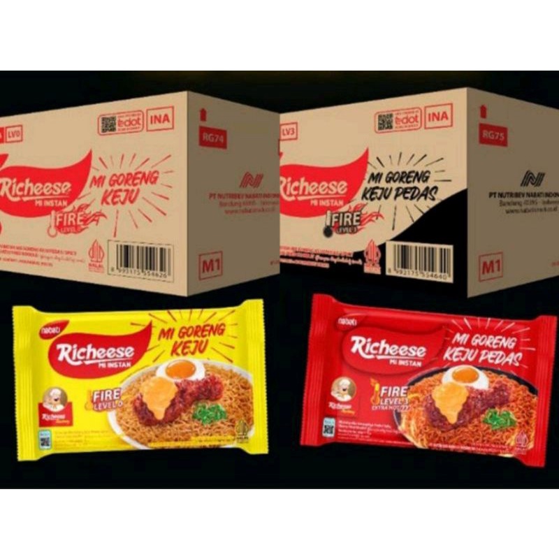 Mie richeese karton / mie richeese dus