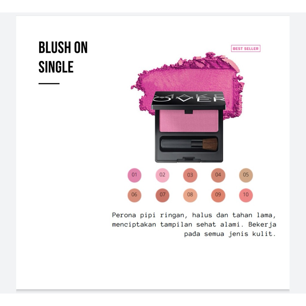 Make Over BLUSH ON SINGLE