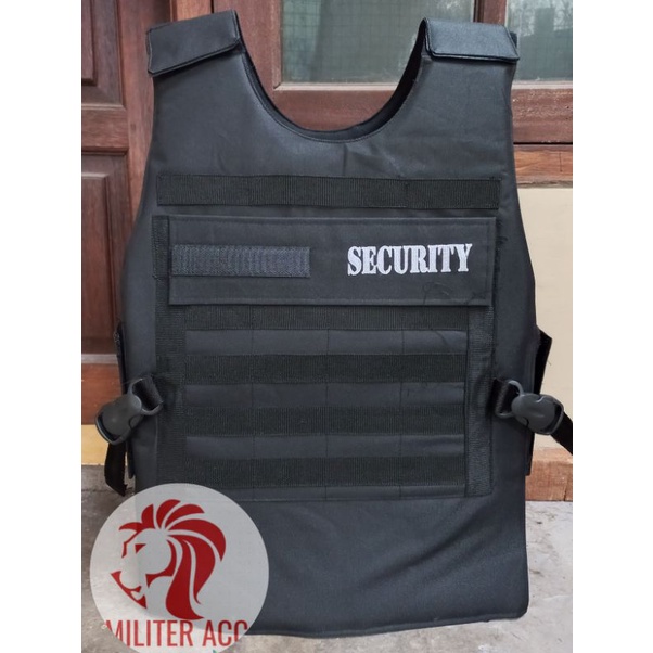 Rompi Hitam Kanvas Security Tebal