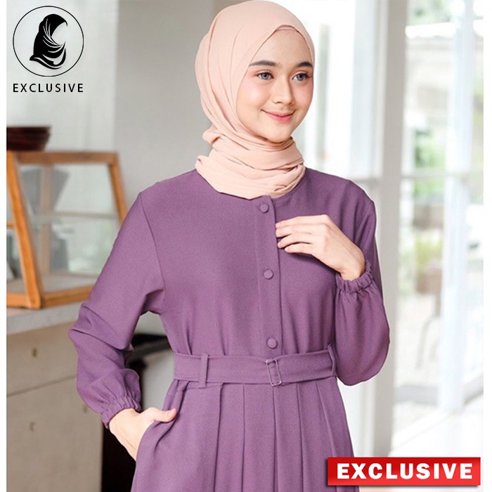 Gamis Terbaru 2024 Baju gamis Remaja Modern Kekinian Polos Hitam