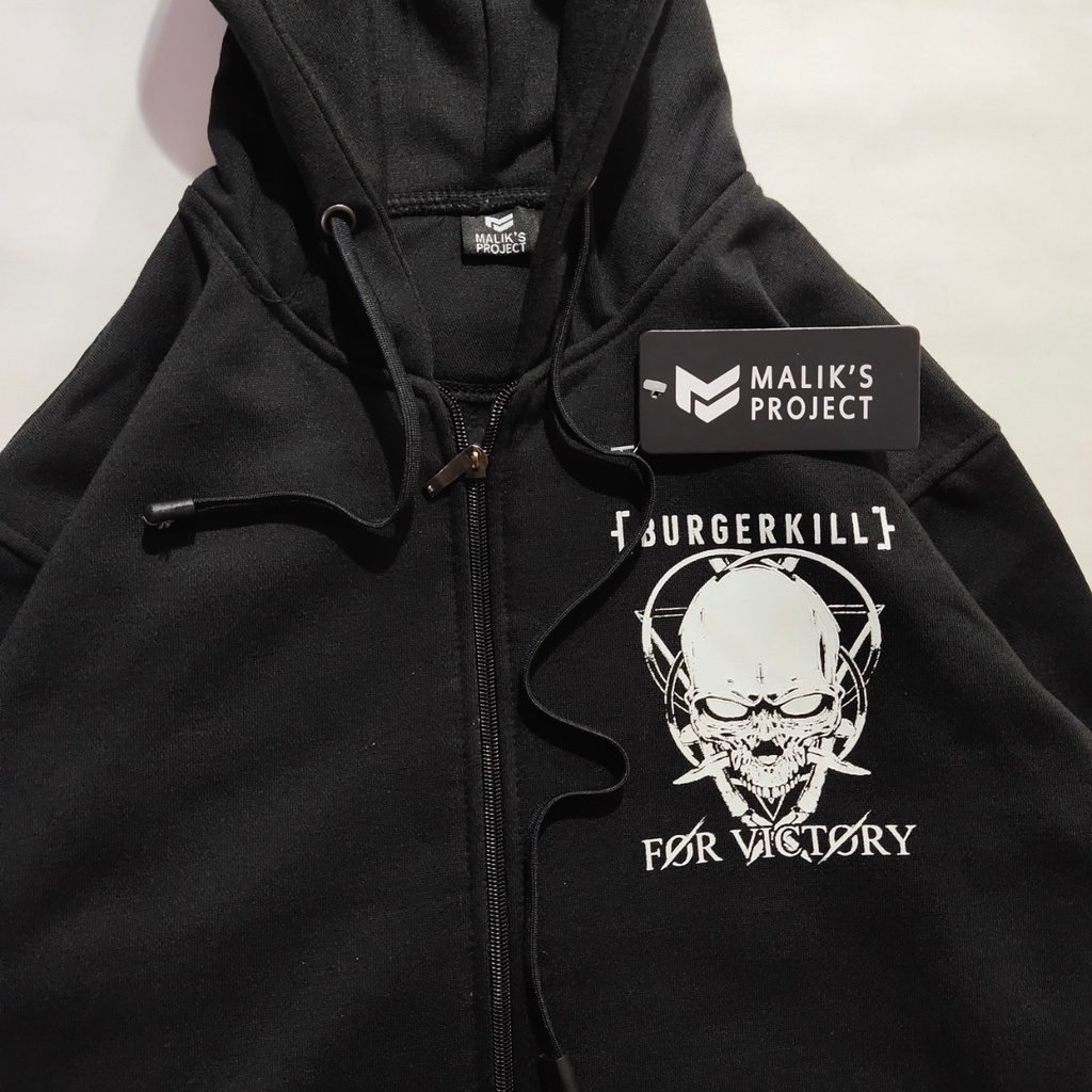 Sweater Hoodie Pria Burgerkill Metalic For Victory Esthetic Unisex Original / Hoodie Pria Distro Tebal Murah / Jaket Sunmori Pria