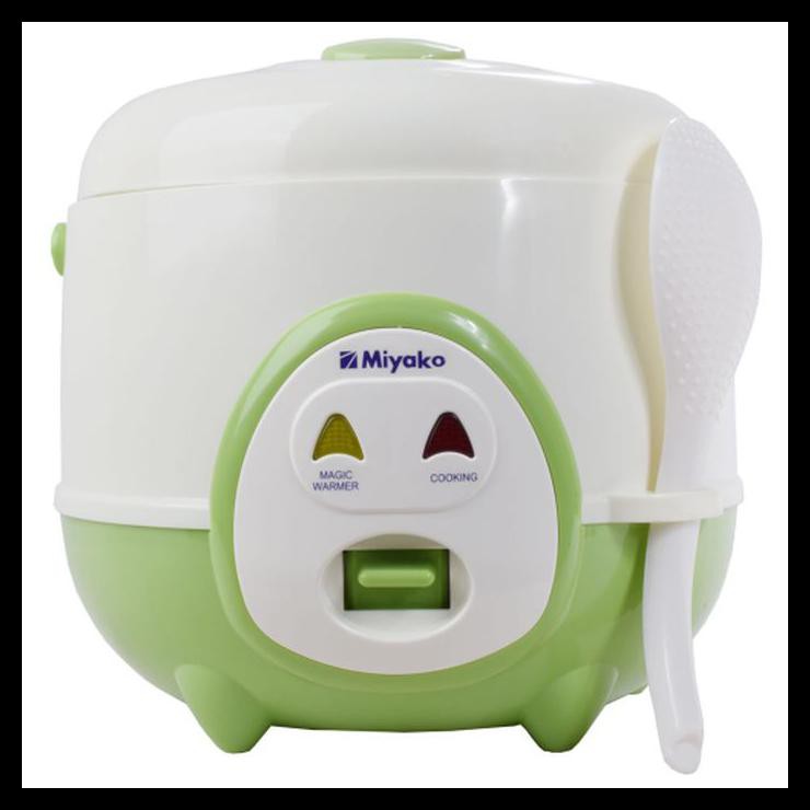 Mini Rice Cooker Miyako Magic Com 0,6 Liter Hijau Mcm606Abgs - Hijau