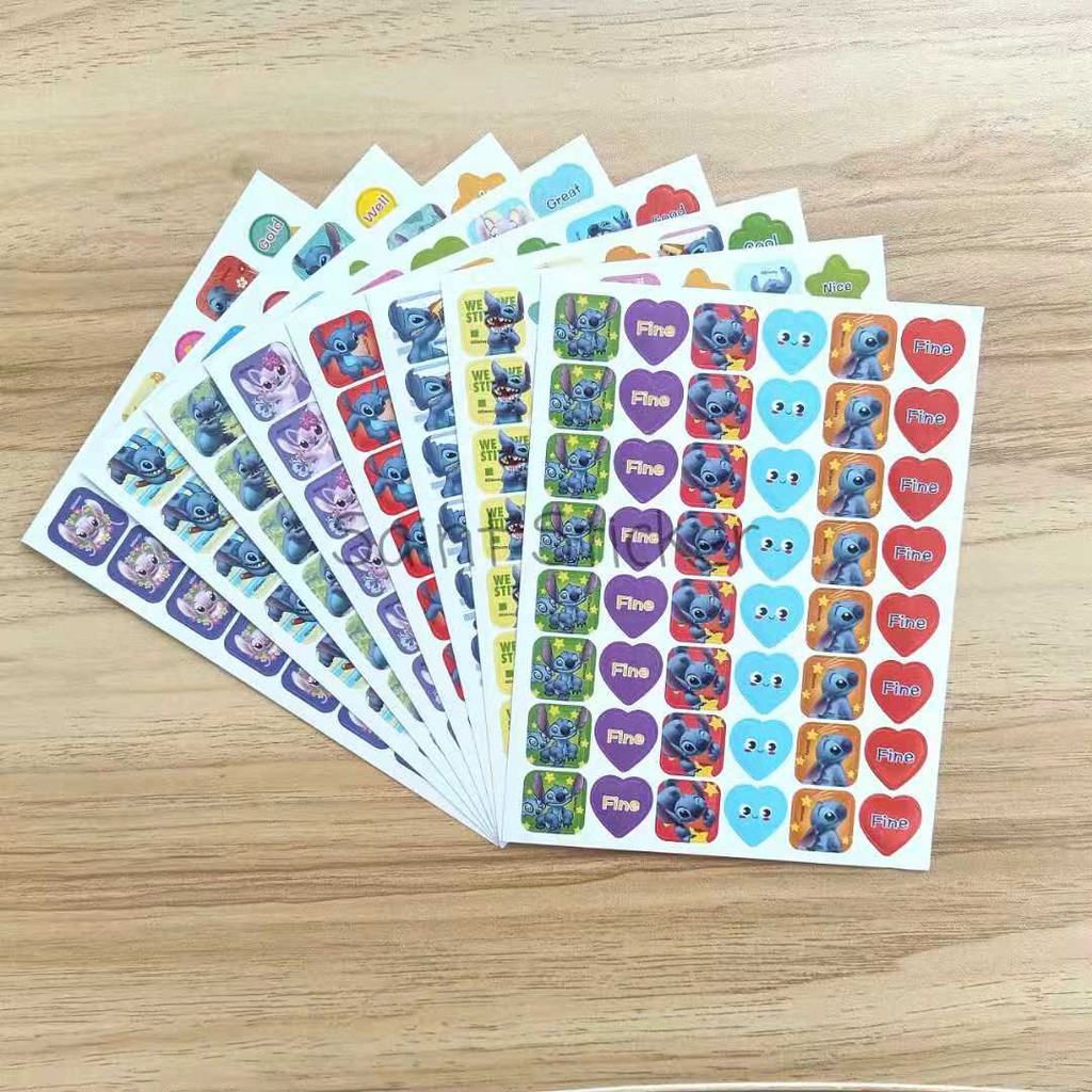 

Bonus Reward Sticker Stiker Anak Karakter Kartun Disney Lilo & Stitch