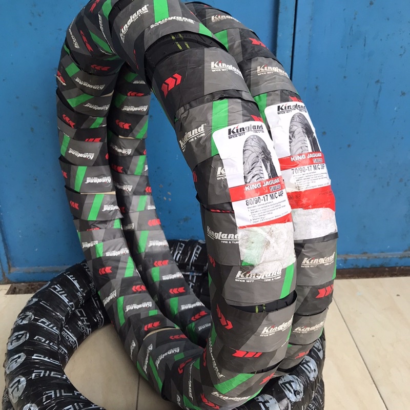 sepasang 2 ban tubeless 70/90-17 dan 80/90-17 kingland ring 17 ban motor bebek tubeless ban ring 17 