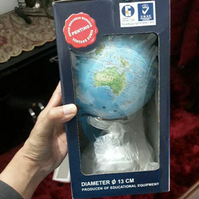Globe Bola Dunia / Diameter 13 Cm Berkualitas / Peta Dunia