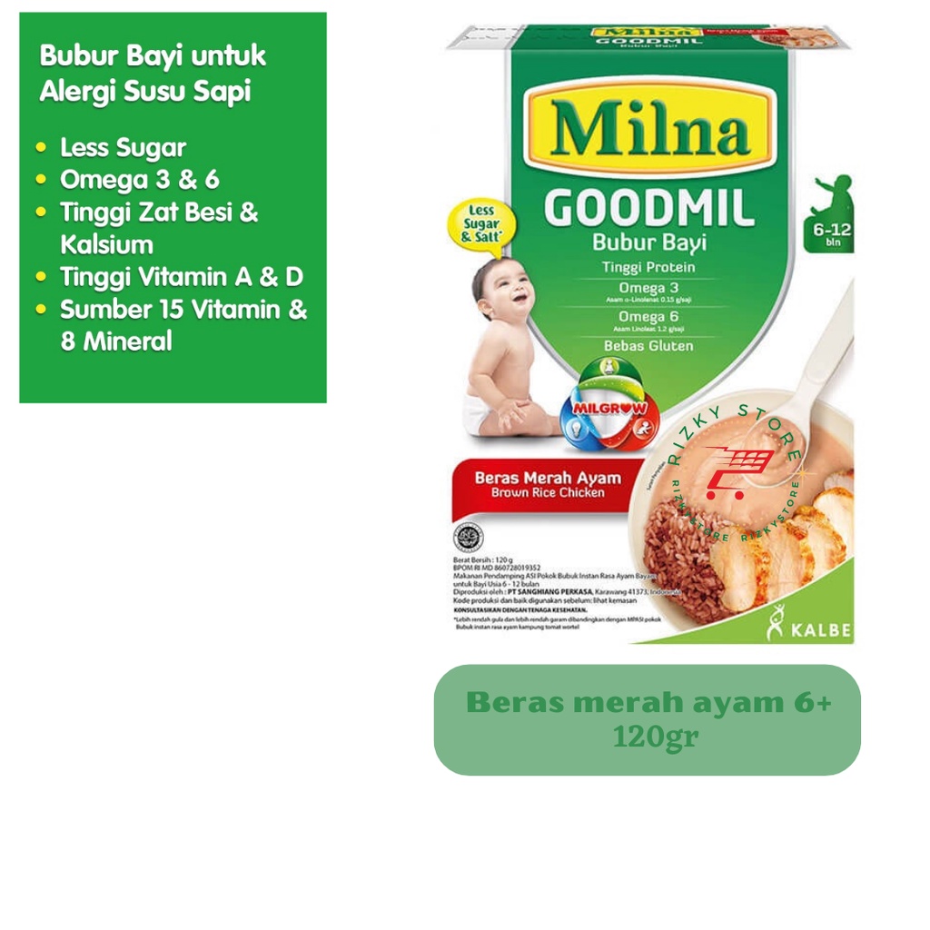 MILNA BUBUR BAYI GOODMIL Tanpa Susu Sapi 120gr