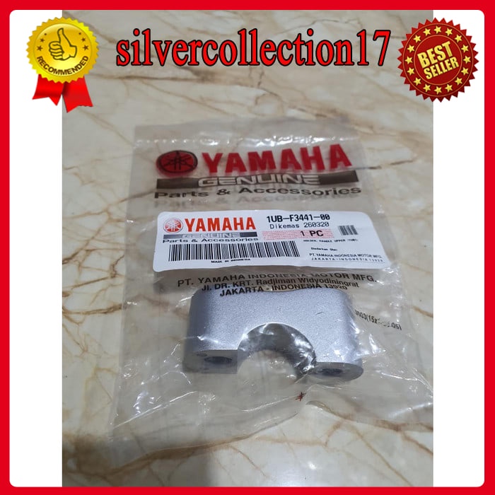 Grosir RAISER KLEMAN STANG BAWAH FINO KARBU ASLI ORI YAMAHA 1UB-F3441-00 Keren