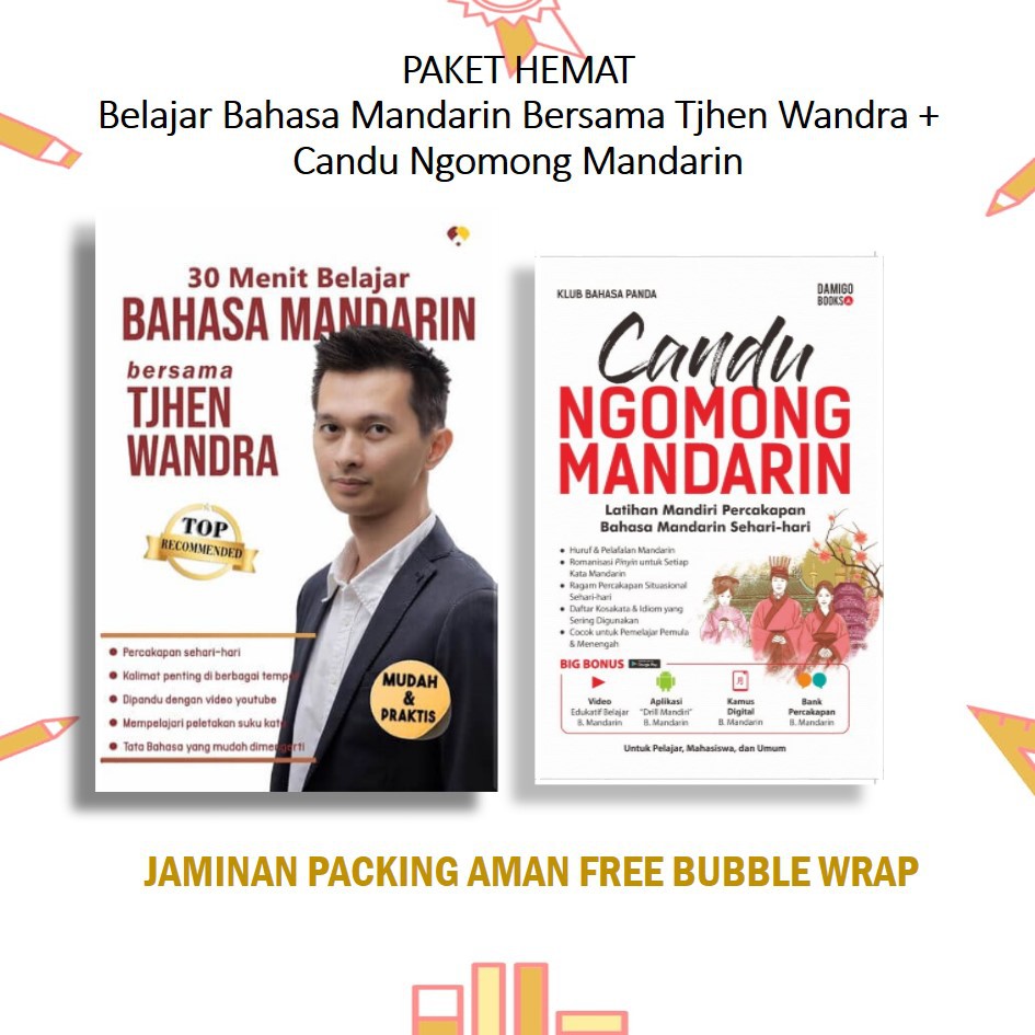 BUKU MUDAHNYA BELAJAR BAHASA MANDARIN BERSAMA TJEN WANDRA | CANDU NGOMONG MANDARIN