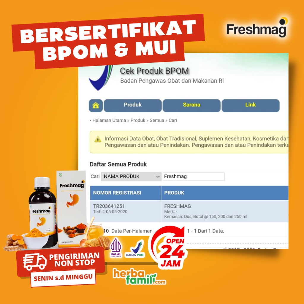 FRESHMAG 100% ORIGINAL | Ori Official Store Asli Ampuh Atasi MAAG ASAM LAMBUNG GERD Freshmag