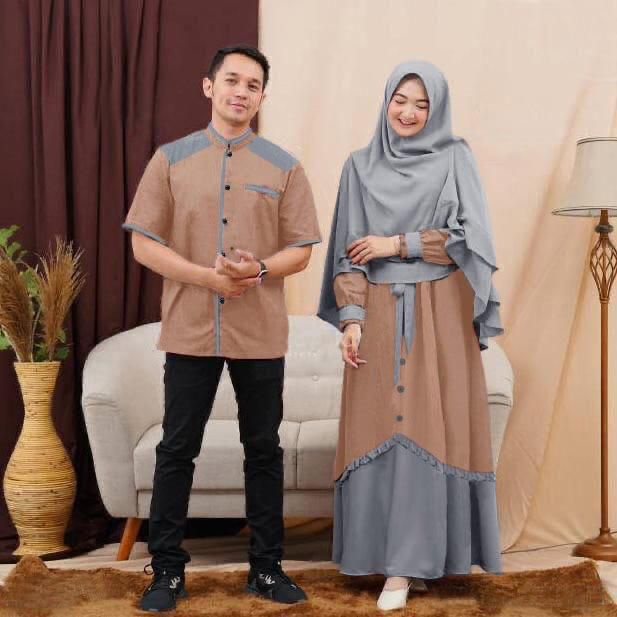 Cp Najwa/Pakaian Muslim Couple Model Terbaru/Couple Pasangan Terbaru/Baju Modern