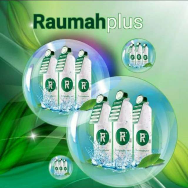 Raumah Plus air alkaline minuman kesehatan obat detox herbal penyakit dalam halal BPOM