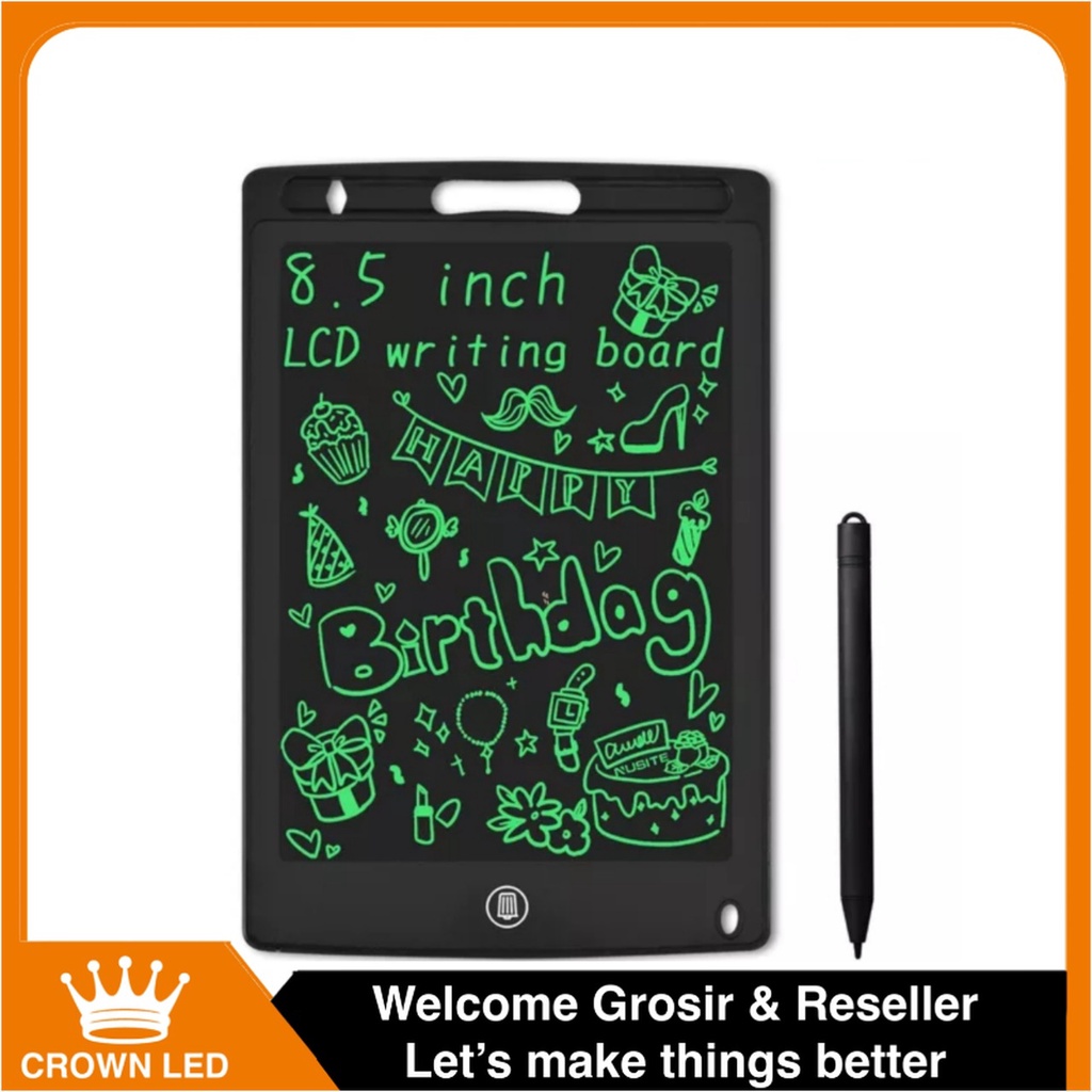 LCD Drawing Writing Tablet 8.5&quot; inch Papan Tulis Digital Anak &amp; Dewasa