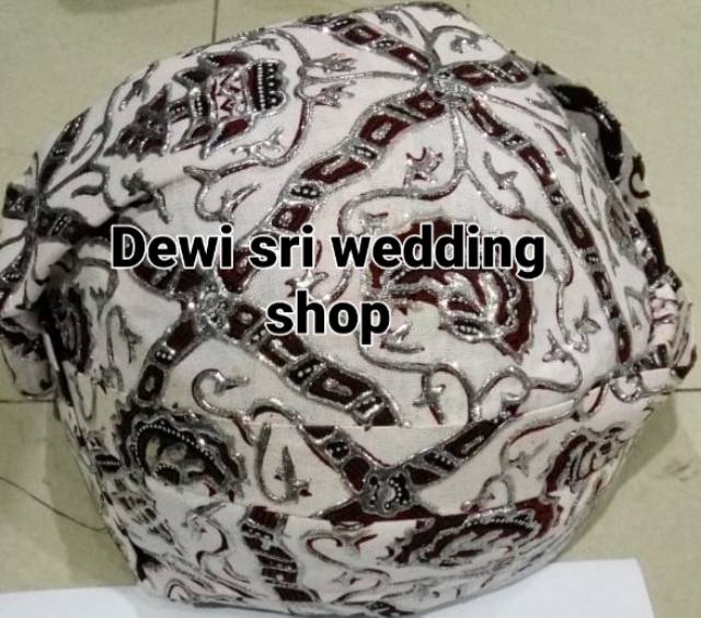 Blangkon solo prada sidoluhur putih