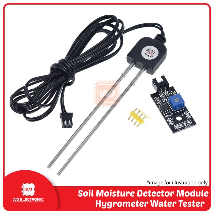 Soil Moisture Sensor And Soil Detector Module For Automatic Watering System