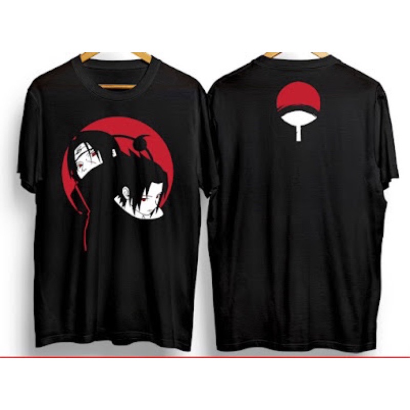 T-shirt Kaos Anime Sasuke itachi uchiha