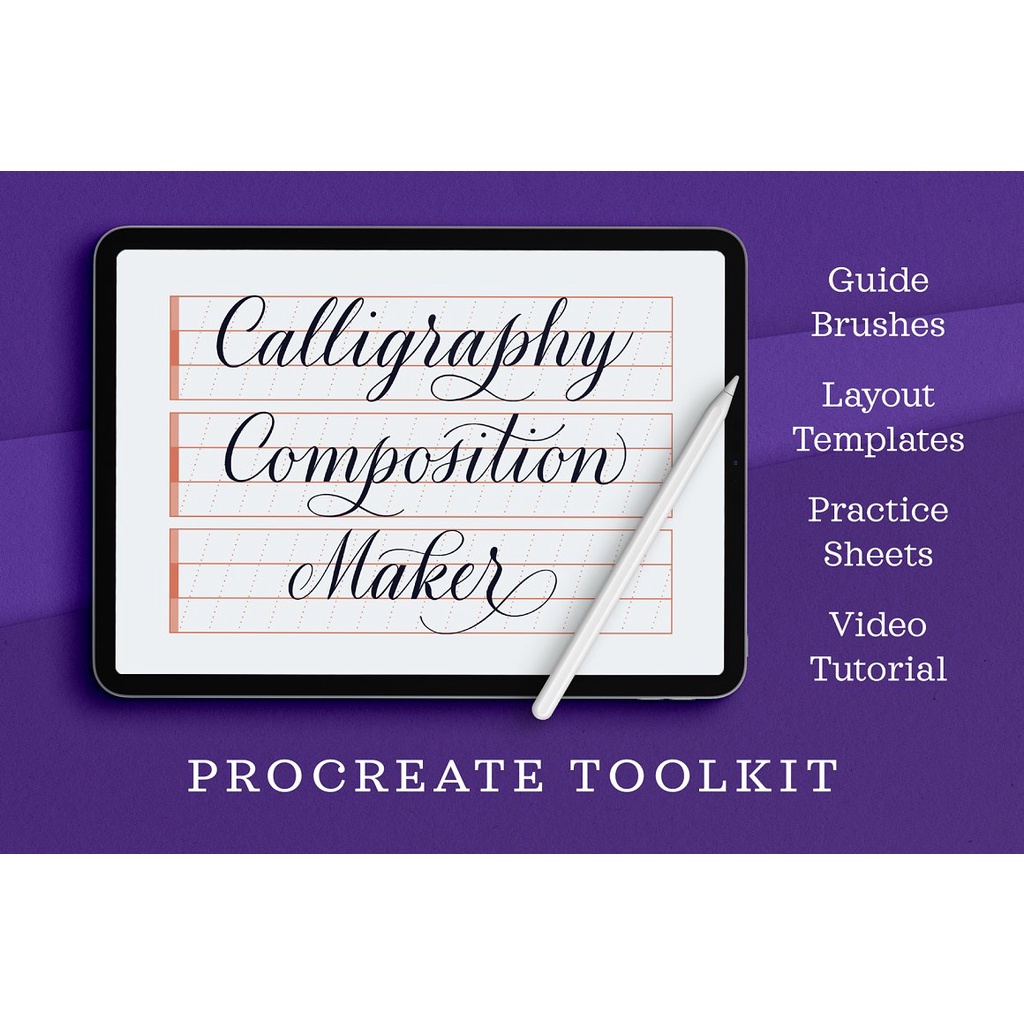 Procreate Brush - Calligraphy Composition Maker