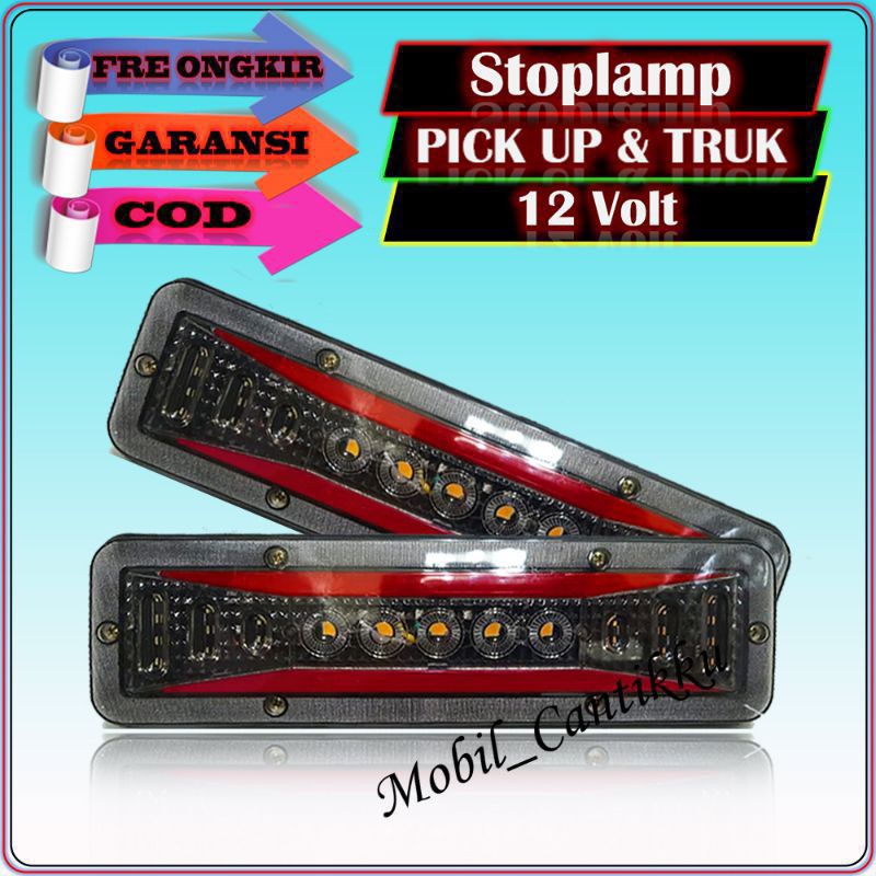 Variasi Lampu Led Rem Mundur Senja Bulat Mobil Truk Truck Canter Pick Up L300 Granmax Futura 12 Volt