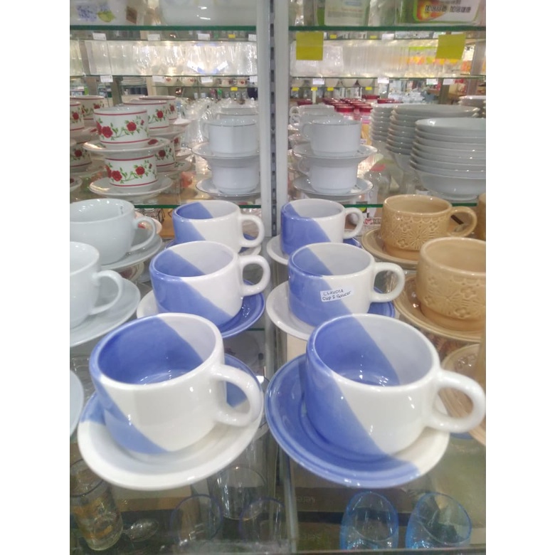 TEA SET CS003 CUP N SAUCER 12 PCS