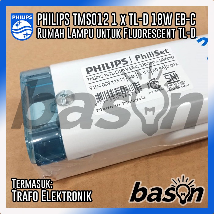 PHILIPS TMS012 1xTL-D18W EB-C - ETMS - Termasuk Ballast Elektronik