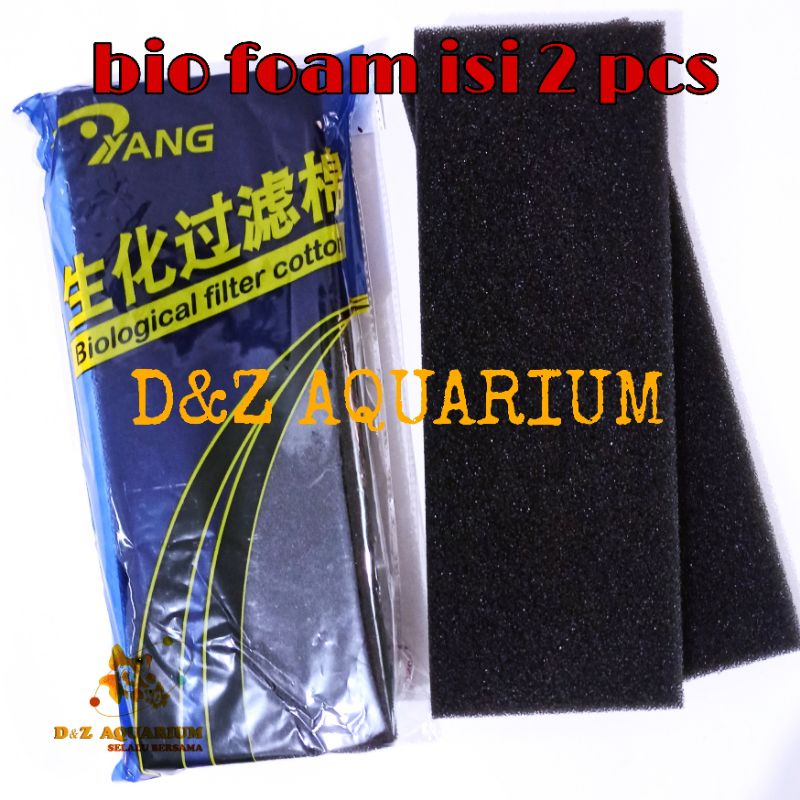 ISI 2 Bio Foam Hitam Busa Filter Aquarium Biofoam Kecil Awet Terbaik