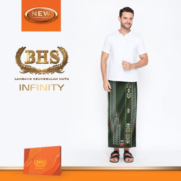 Sarung BHS Infinity Gold Motif PKA Hijau Olive