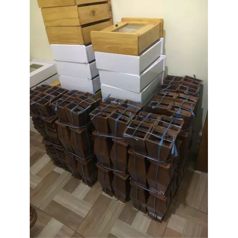 tempat sendok garpu kayu wadah sendok garpu