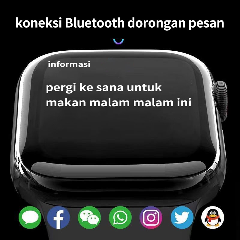 [2022 Hot Sale] X7 Smartwatch ORI 1.75 Inci Layar Sentuh IPS Layar Penuh Tahan Air Smartwatch Android IOS Jam Tangan Smartwatch Pria Jam Tangan Pintar Wanita Bluetooth Iphone Sports Smart Watch Pengiriman Lokal