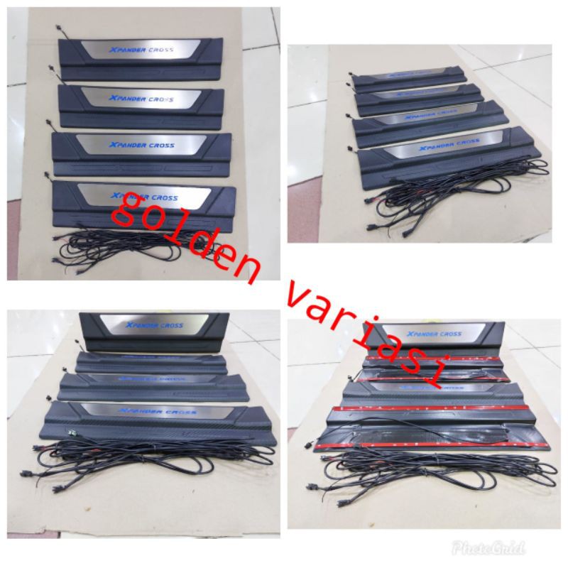 Sillplate / Sill Plate Samping Xpander Cross Lampu Led Carbon